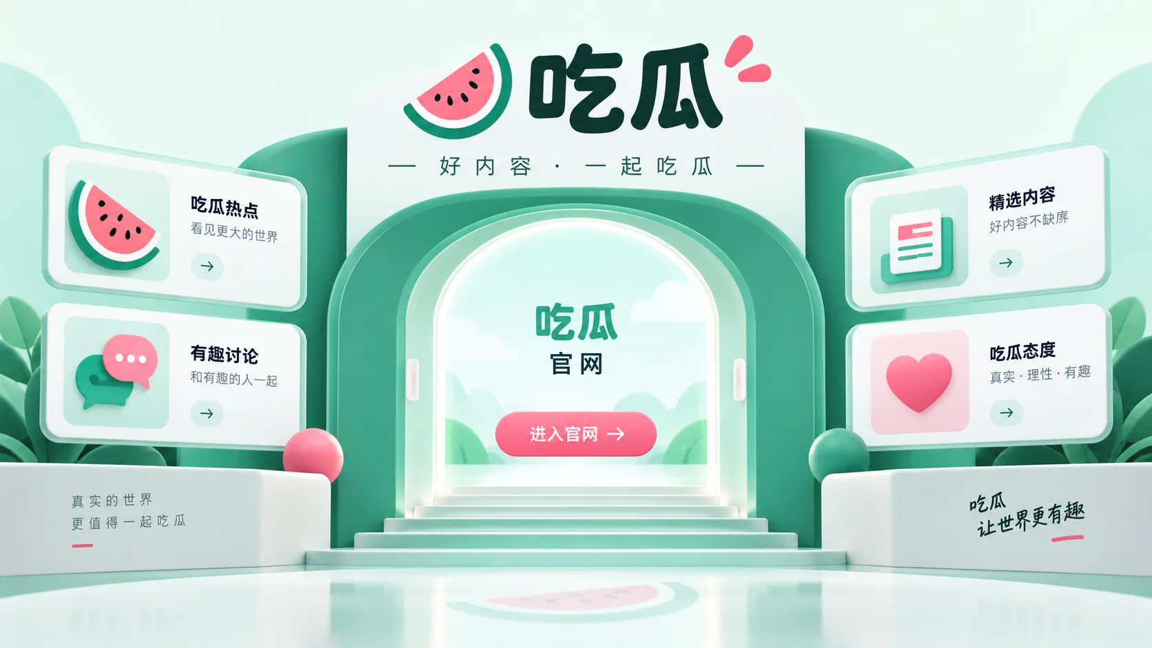 每日吃瓜主题视觉